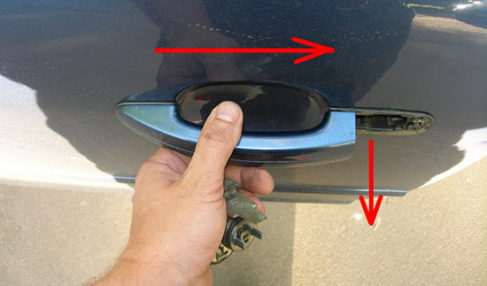 Как снять наружную ручку двери Ford Focus 2?
