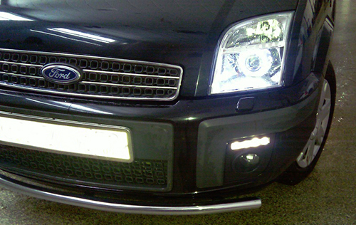 Дневные ходовые огни Ford Fusion. Установка дневных ходовых огней Фото Отзыв Ford Fusion 1.6
